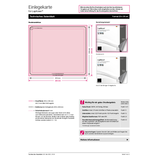 LapKoser® 3in1 notebookmatta 23x20 cm, All-Inclusive-paket, Bild 7