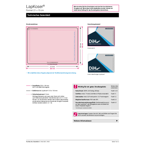 LapKoser® 3in1 tappetino per notebook 21x15 cm, pacchetto all-inclusive, Immagine 6