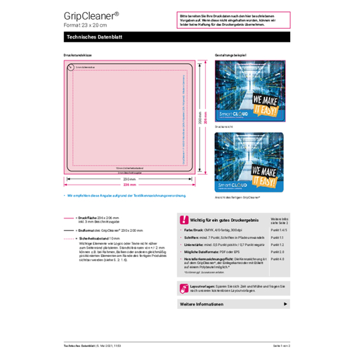 GripCleaner® 4in1 tappetino per mouse 23x20 cm, pacchetto all-inclusive, Immagine 8