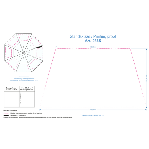 AC-Golf/Parasol pour invités FARE®-Doubleface XL Vent, Image 6