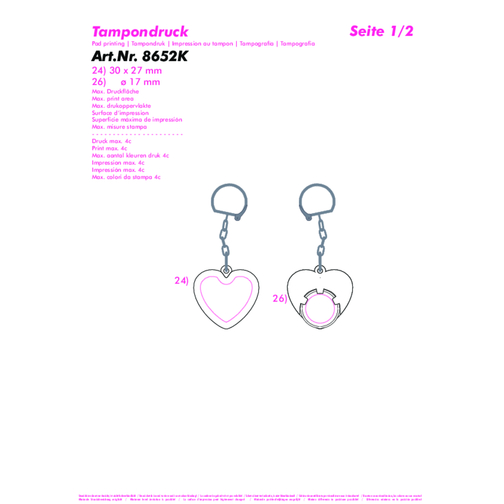 Porte-chip avec jeton de 1 ? 'cour', Image 3