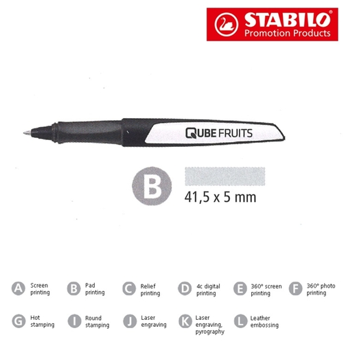 STABILO Modern Flow Gelroller , Stabilo, perlschwarz/weiß, Kunststoff, 15,00cm x 1,90cm x 1,50cm (Länge x Höhe x Breite), Bild 3