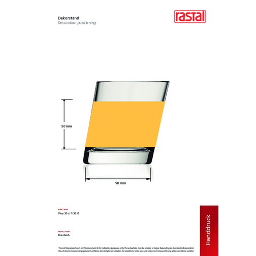 Pisa , Rastal, klar, Glas, 9,60cm (Höhe), Bild 3