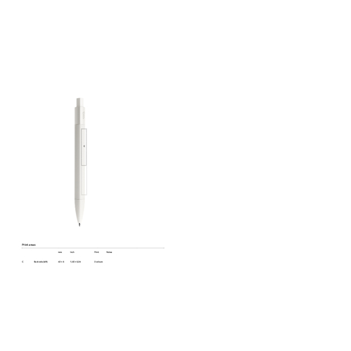 Prodir DS4 PMM Push Kugelschreiber , Prodir, sodalithblau/silber poliert, Kunststoff, 14,10cm x 1,40cm (Länge x Breite), Bild 4
