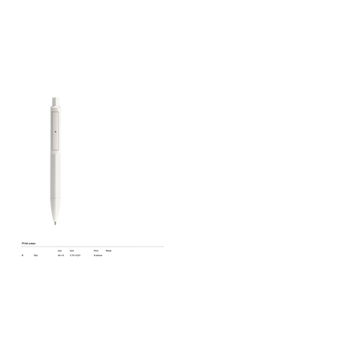 Prodir DS4 PMM Push Kugelschreiber , Prodir, mint cream/silber poliert, Kunststoff, 14,10cm x 1,40cm (Länge x Breite), Bild 4