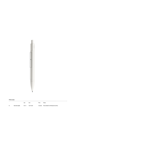 Prodir DS4 PMM Push Kugelschreiber , Prodir, mint cream/silber poliert, Kunststoff, 14,10cm x 1,40cm (Länge x Breite), Bild 2