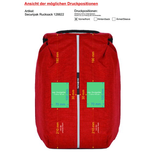 Plecak Securipak 15,6' - bezpieczny plecak Samsonite, Obraz 7