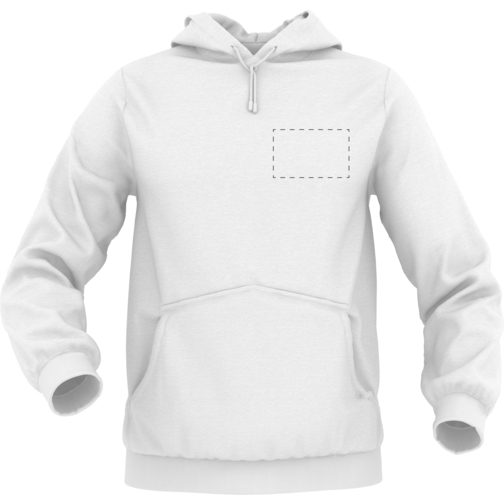 Hoodie Urban - Inkl. Individueller Gestaltung , grau, 70% Baumwolle, 30 % Polyester, L, , Bild 3