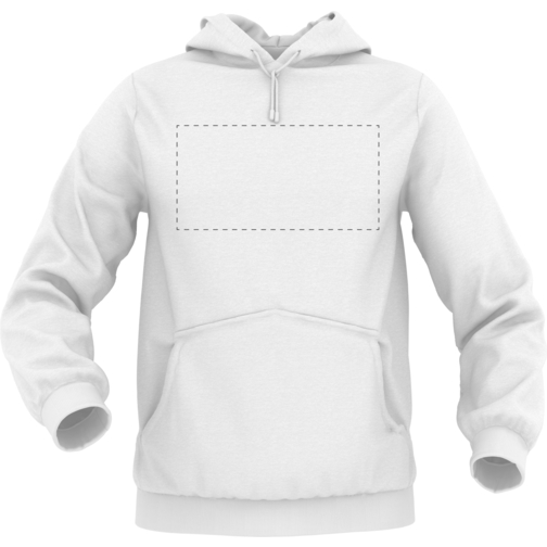 Hoodie Urban - Inkl. Individueller Gestaltung , grau, 70% Baumwolle, 30 % Polyester, M, , Bild 2