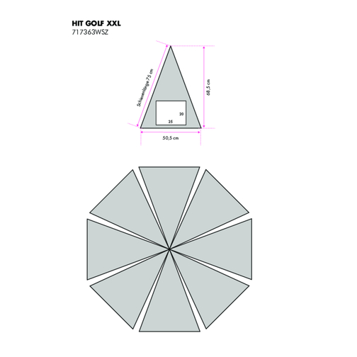 parasol dopplerowski Hit Golf XXL AC, Obraz 8
