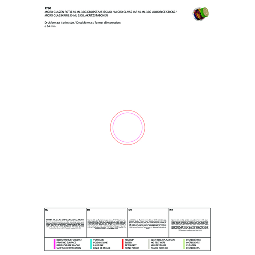 Micro pichet en verre 50 ml, Image 2