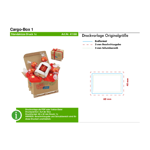 Cargo-Box 1 , Lindt, mehrfarbig, Holz, Pappe, 8,00cm x 9,50cm x 12,00cm (Länge x Höhe x Breite), Bild 8