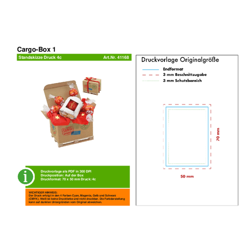 Cargo-Box 1 , Lindt, mehrfarbig, Holz, Pappe, 8,00cm x 9,50cm x 12,00cm (Länge x Höhe x Breite), Bild 10
