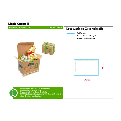 Lindt-Cargo II , Lindt, mehrfarbig, Holz, Pappe, 8,00cm x 9,50cm x 12,00cm (Länge x Höhe x Breite), Bild 7