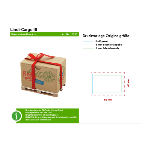 Lindt-Cargo III , Lindt, mehrfarbig, Pappe, 8,00cm x 9,50cm x 12,00cm (Länge x Höhe x Breite), Bild 6