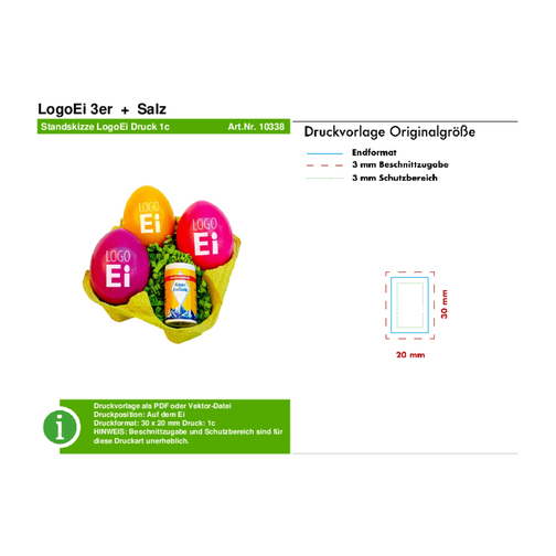 LogoOeuf 3 + sel - blanc - multicolore assorti, Image 5