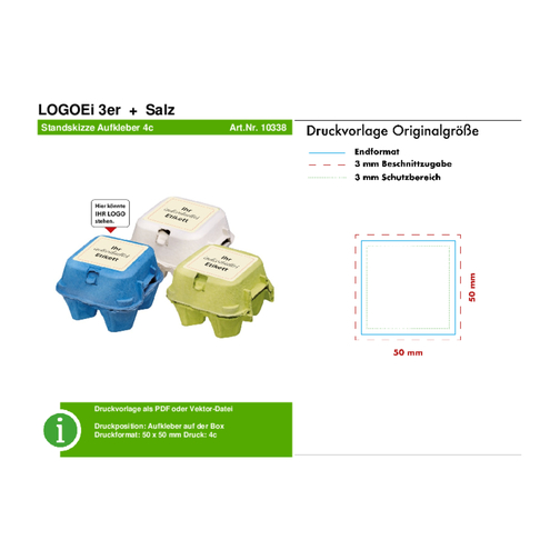 LogoEgg 3s + sól - bialy - zielony, Obraz 4