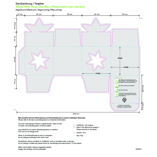 Plant Wood Maxi Star Box - Stokrotka, 2 strony laserowane, Obraz 6