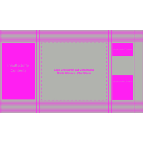 Minitüte Sonderform, Fruchtgummi, Bunt , Folie, 8,40cm x 7,00cm (Höhe x Breite), Bild 2