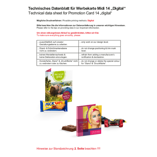 Karta reklamowa midi z odrywana perforacja, Obraz 3
