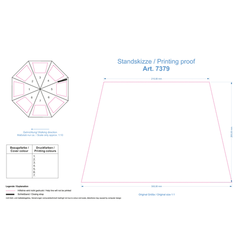 AC-Midsize Paraguas de varilla de bambú EcoBrella, Imagen 2