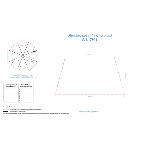 Ombrello tascabile oversize FARE® Skylight, Immagine 2