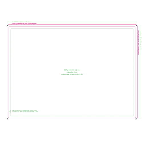 AXOPAD® AXOPlus C 600 betalingsmatte, rektangulær, 31 x 22,3 cm, 1,1 mm tykk, Bilde 4