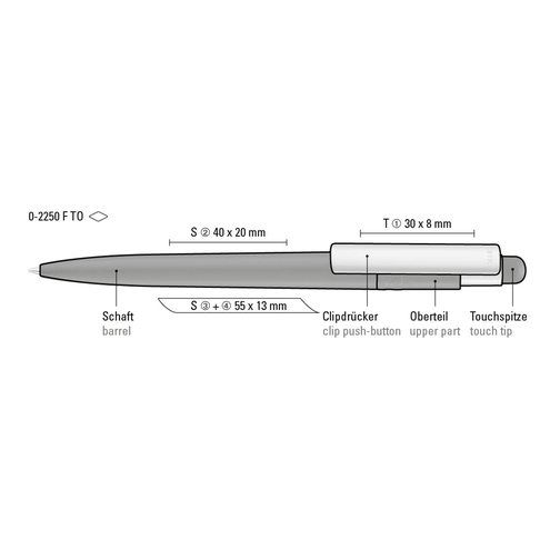 RECYCLED PET PEN PRO F TOUCH , uma, Naturmaterialien, , Bild 5