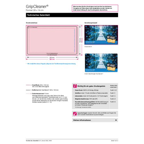 GripCleaner® 4in1 tappetino per mouse 28x16 cm, pacchetto all-inclusive, Immagine 8