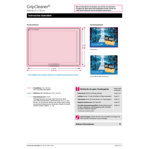 GripCleaner® 4in1 tappetino per mouse 21x15 cm, pacchetto all-inclusive, Immagine 8