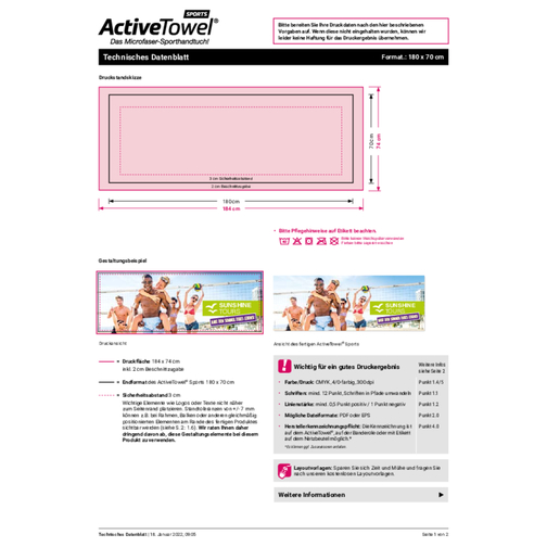 All-Inclusive ActiveTowel® Sports 180x70 cm, Obraz 4