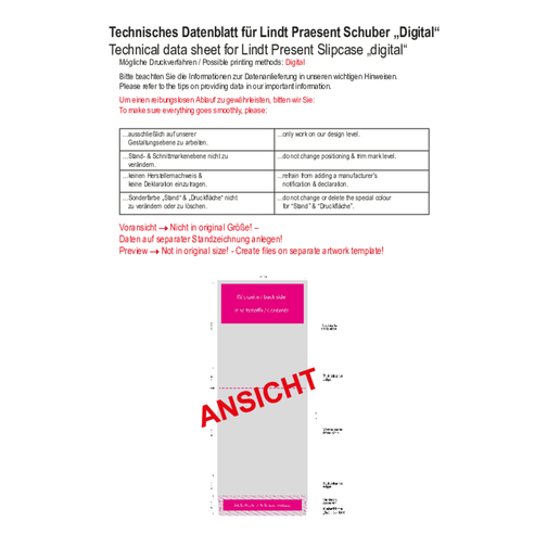 Lindt Präsent Werbeschuber 'Tannenbaum' , Lindt, weiße Kartonage, 2,50cm x 10,00cm x 10,00cm (Länge x Höhe x Breite), Bild 2