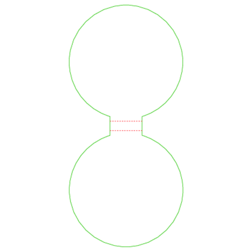 Haftnotiz Cover Form, Kreis , individuell, 6,60cm x 9,40cm (Länge x Breite), Bild 3