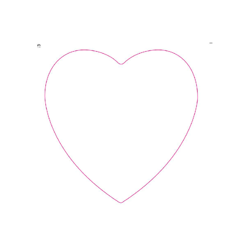 Klistermærkecover form 94 x 66 mm, hjerte, Billede 2