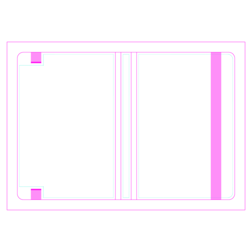 Cuaderno Match-Book Bestseller blanco A5, Cover-Star mate, blanco, Imagen 2
