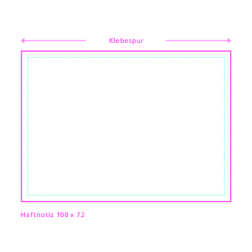 Nota adhesiva Plus Decor 100 x 72 mm, rosa, Imagen 2