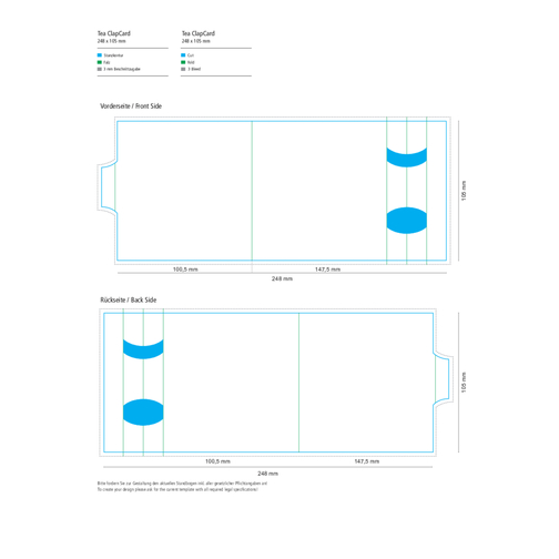 ClapCard Inkl. 1 TeaStick 'Individ. Design' , Papier, Folie, 15,80cm x 1,50cm x 14,00cm (Länge x Höhe x Breite), Bild 9