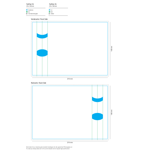 TeaFlyer XL Inkl. 1 TeaStick 'Individ. Design' , Papier, Folie, 15,80cm x 1,50cm x 20,80cm (Länge x Höhe x Breite), Bild 9