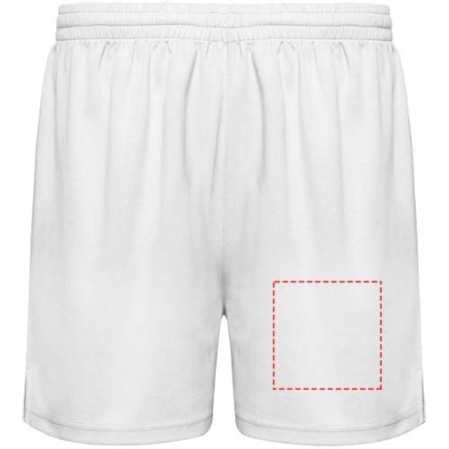 Player Sportshorts Für Kinder , weiß, Piqué Strick 100% Polyester, 140 g/m2, 8, , Bild 4