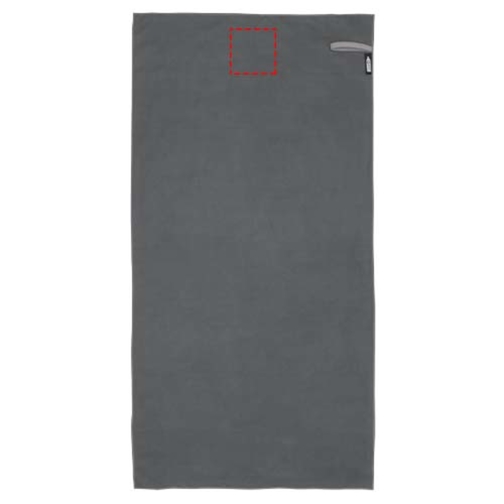 Pieter Ultraleichtes Und Schnell Trocknendes GRS Handtuch 50 × 100 Cm , grau, 90% Recyceltes Polyester, 10% Nylon, 200 g/m2, 100,00cm x 50,00cm (Länge x Breite), Bild 10