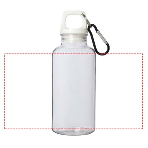 Oregon 400 Ml RCS-zertifizierte Trinkflasche Aus Recyceltem Kunststoff Mit Karabiner , weiß, Recycelter PET Kunststoff, 6,70cm x 18,30cm x 6,70cm (Länge x Höhe x Breite), Bild 9