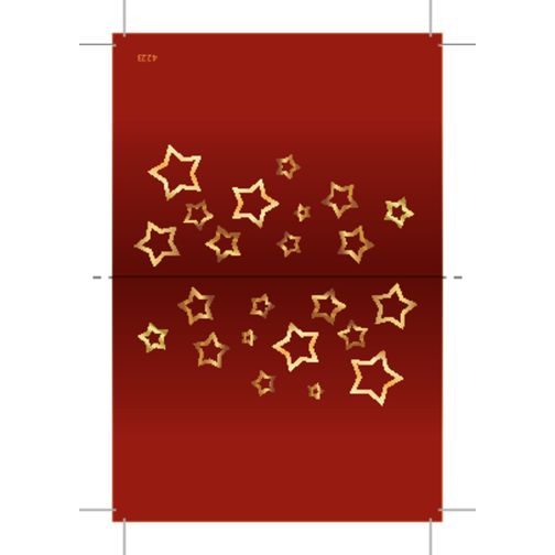 Stern Natur Pur , rot, Papier, Kork, Stoff, 7,50cm x 0,30cm x 13,20cm (Länge x Höhe x Breite), Bild 4