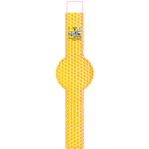 Gläschen Bienenwachslicht , gelb, Glas, Folie, Bienenwachs, Docht, Metall, Papier, 7,50cm (Höhe), Bild 3