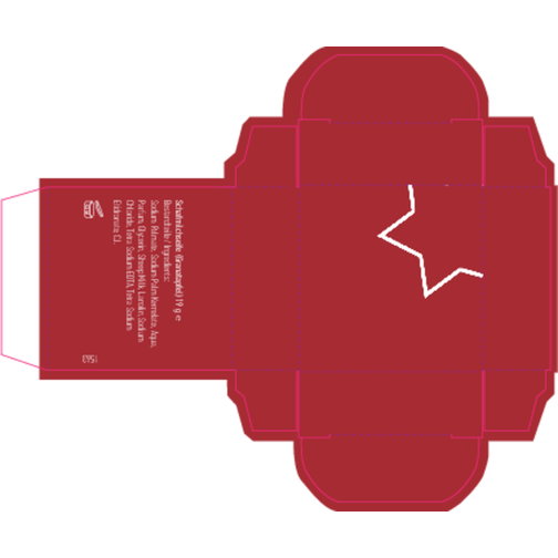 Ein Kleiner Seifentraum Stern , rot, Papier, Seife, 5,00cm x 1,90cm x 5,00cm (Länge x Höhe x Breite), Bild 4
