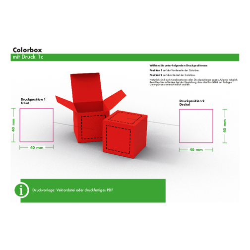 Color Box Lindt X-Mas - Gelb , Lindt, gelb, Papier, 5,50cm x 5,50cm x 5,50cm (Länge x Höhe x Breite), Bild 2