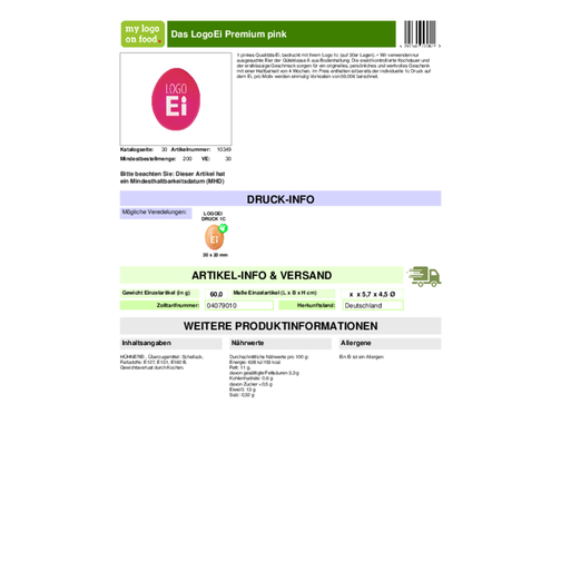 Le LogoOeuf Premium rose, Image 3