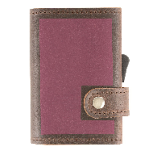 C-Secure RFID Börse , braun, Vintage Rindleder, 10,00cm x 2,50cm x 6,50cm (Länge x Höhe x Breite), Bild 2