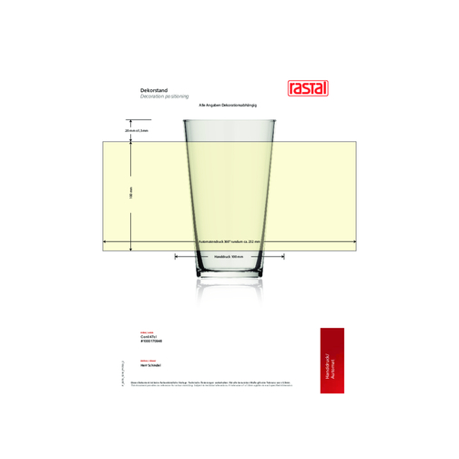 Conil Becher 47 Cl , Rastal, Glas, 14,60cm (Höhe), Bild 2