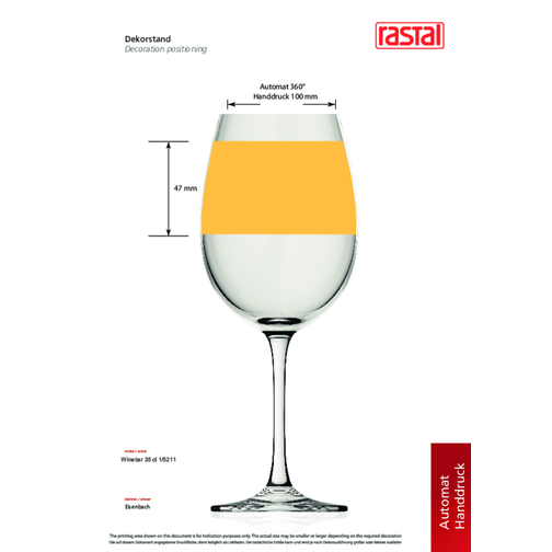 Winebar 35 Cl , Rastal, Glas, 20,90cm (Höhe), Bild 2