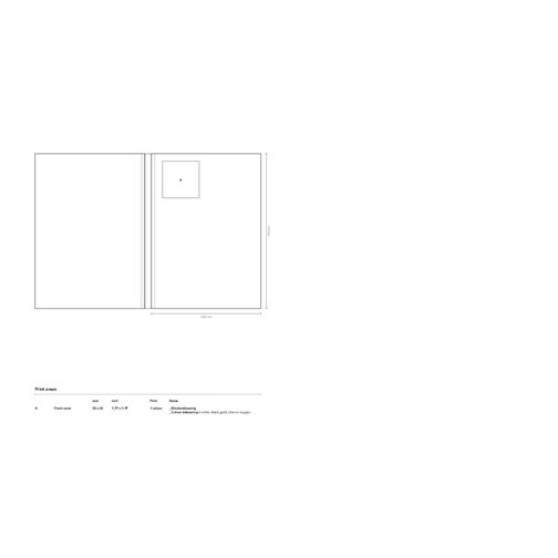 MM02 Medium Unbedruckt , Terra Gialla, FSC-Papier, 21,00cm x 14,80cm (Länge x Breite), Bild 3